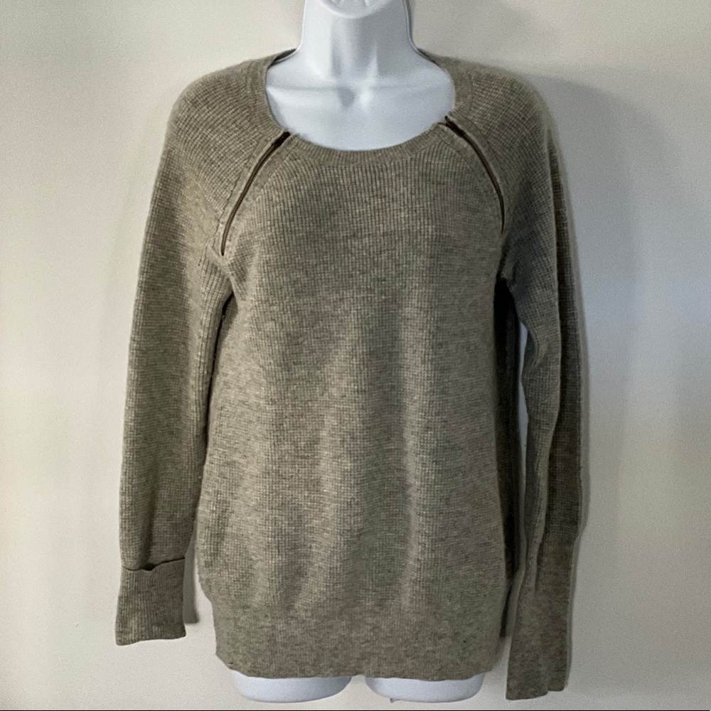 J. Crew Grey Cashmere Crew Neck Sweater